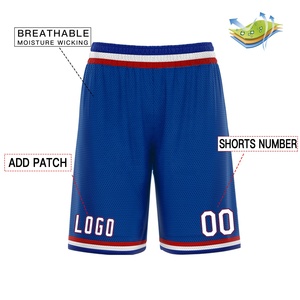 Short de basket-ball de sport en polyester à maille respirante de haute qualité Logo personnalisé numéro impression numérique grande taille hommes jeunes - Product Image 5
