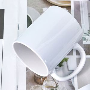 Mug en céramique blanc simple de 11 oz, cadeau DIY populaire, logo personnalisé, mugs à sublimation, tasses vierges pour impression par sublimation - Product Image 5