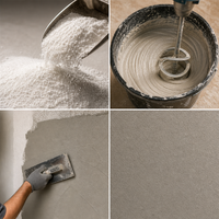 Poudre Polymère Redispersable Haute Flexibilité RDP VAE pour Ciment, Mortier Autonivelant, Plâtre Autonivelant, Enduit et Carrelage