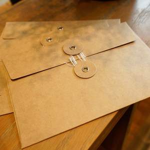 Enveloppe de portefeuille en papier kraft marron vintage personnalisée pour affaires ou invitations-<span class=keywords><strong>carte</strong></span> <span class=keywords><strong>postale</strong></span> de lettre en papier kraft marron vintage - Product Image 3
