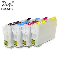 Cartouche d'encre rechargeable compatible BOMA 4 couleurs IC86 IC86BK avec puce compatible pour imprimantes Epson PX-M680F M680 M680F IC86