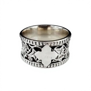 Anillo para Servilletas de Boda, Diseño Único Vintage, Hecho a Mano, de Metal y Resina, Color Oro Rosa, Ecológico - Product Image 3
