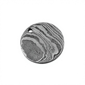 Collier/Pendentif en Acier Damas Moderne Fait Main Personnalisé, Bijoux Promotionnels en Acier Inoxydable Plaqué avec Breloques Fantaisie (sm 4) - Product Image 1
