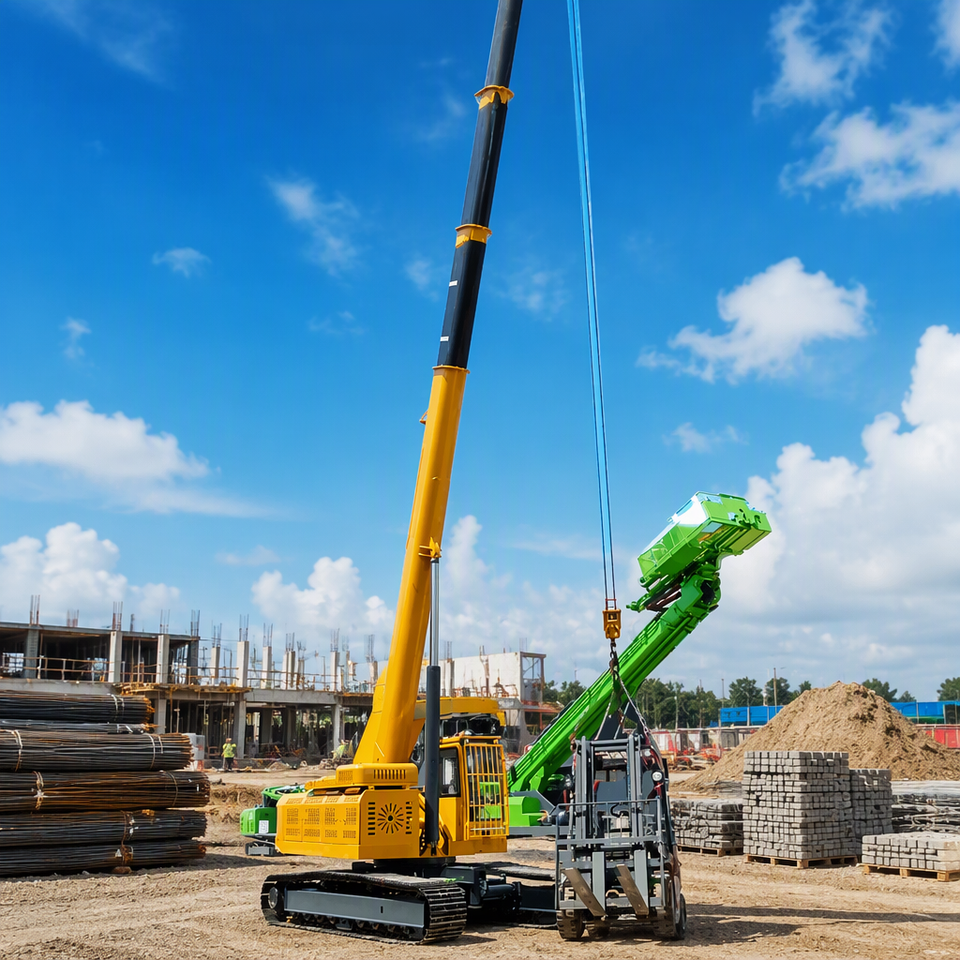 Value Driven Projects Examples Spider Floor Crane 3 Ton with Articulated Boom Lift and Easy Movement ...