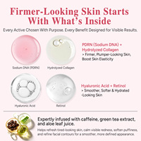 Masque de contouring et de lifting ATOANY PDRN V-Line pour la ligne du menton, masque facial hydratant en hydrogel avec collagène, acide hyaluronique et rétinol