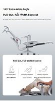Chaise de bureau ergonomique Woshi en maille respirante, réglable en hauteur, pivotante, pour ordinateur, bureau, étudiant, salle d'étude, travail