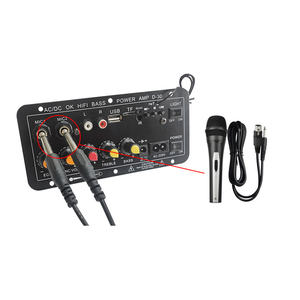 Amplifier Karaoke, Digital AC220V profesional Subwoofer Satu mikrofon dengan komunikasi USB untuk speaker 6-12 inci - Product Image 2