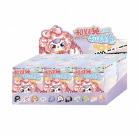 Coffret Mystère Officiel en Peluche Série Trois Lapins - Grand Sac Zippé de 24 cm, Ensemble Scellé Original de 6 Boîtes, Cadeau Tendance en Gros