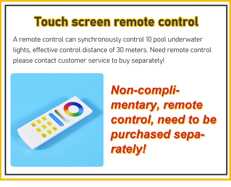 Description Picture 3 of item35W Rgb Wifi Tuya Control 10mm Slim Flat 316SS Led Underwater Light Wall Mounted Piscina Swimming Pool Lamp