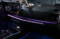 Éclairage d'ambiance dynamique pour tableau de bord version empattement court pour Audi Q5 2018-2025 – Bande LED d'ambiance pour console centrale