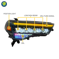 YU GUANG Phare LED DRL de haute qualité pour Toyota 4Runner 2014-2024 12V RGB Phare avant Accessoires 4Runner 5e génération