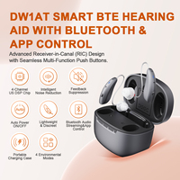 Aide auditive rechargeable JINGHAO de haute qualité, meilleure aide auditive avec application Bluetooth, contrôle par application, BTE