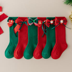 ถุงเท้ายาวครึ่งน่องสำหรับเด็กถุงเท้าเด็กลายขวางสำหรับฤดูใบไม้ร่วงฤดูหนาว - Product Image 3