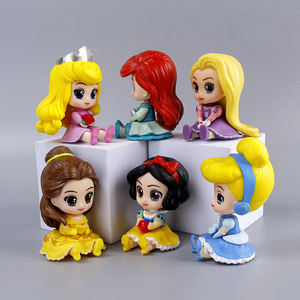 Jouets en résine PVC de haute qualité Action & toy 6 styles grands yeux belle fille posture assise figurines anime décoration de voiture <span class=keywords><strong>Ariel</strong></span> - Product Image 2