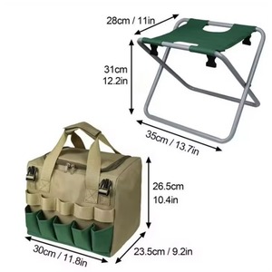 Muestra Gratuita de Herramientas de Jardín 2 en 1: Rodillera Plegable Portátil con Asas, Juego de Herramientas Manuales con Asiento Plegable y para Jardín - Product Image 4