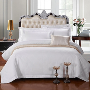 Lençóis de cama luxuosos de algodão <span class=keywords><strong>Queen</strong></span> <span class=keywords><strong>size</strong></span> 400TC para hotel - Product Image 2