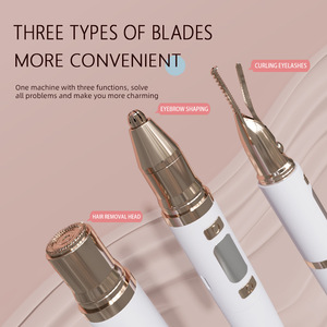 Afeitadora Expoliator 2 en 1, recortadora de cejas eléctrica para mujer, maquinilla de afeitar, indolora, portátil, cuidado de la piel para mujer, depilación de ojos, vello Facial - Product Image 6