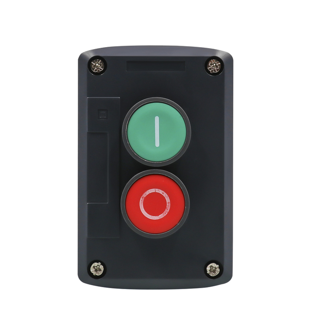 ManHua 2 Holes Rainproof Box Button Switch Control Button Box Waterproof Junction Box Black