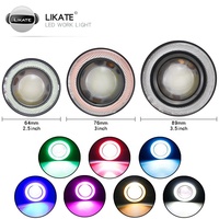 Lkt Vente Chaude 2,5 pouces 3,0 pouces 3,5 pouces 12V Phare antibrouillard Ambiance Angel Eyes LED Cob Projecteur Phare antibrouillard pour toutes les voitures