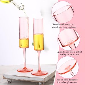 Offre Spéciale – Flûtes à Champagne en Plastique Transparent pour Mariage, Verres à Cocktail, Verres à Vin Rouge et Blanc, Ensemble de Flûtes à Champagne - Product Image 4