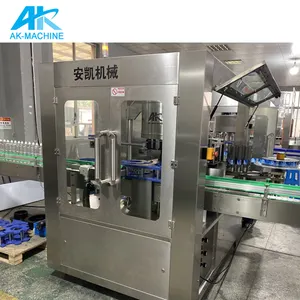 Rotary Type OPP Hot Melt Labeling Machine / AK-HMR15 Glue Adhesive Opp Labeling Machinery For Packaging And Labeling Equipment