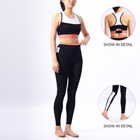 JIEJIN-Ensemble de 2 pièces pour femmes, vêtements de yoga en tissu spandex, ensemble pour femmes