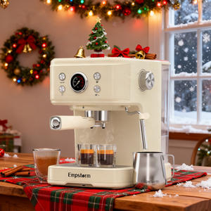 Máquina de café expreso eléctrica Empstorm de 20 bares con Espumador de leche y tanque de agua transparente para café con leche y Capuchino - Product Image 1