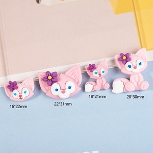 LinaBell bricolage écologique crème colle coque de téléphone autocollants nouveau petit renard 3D décorations de voiture Art Kawaii Style résine accessoires - Product Image 2
