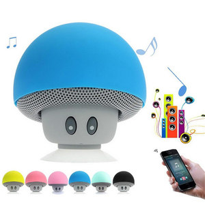 Hot Selling EBay Quality Sound Stereo Outdoor Rechargeable Sucker Mini BT Wireless Mushroom Speakers With Suction Cup