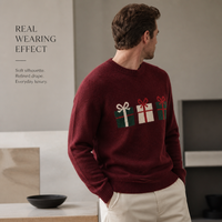 Pull en laine pour homme, pull sur mesure, col rond, manches longues, style hiver, chaleur pour la maison, coupe ajustée