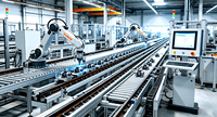 Rail de guidage linéaire de haute précision pour robot, modèle RL1000, capacité de charge 1000 kg, axe de déplacement de 7e axe pour robot Kuka