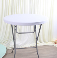 Table de cocktail de barre de tréteau de HDPE légère Offre Spéciale cadre extérieur durable en métal avec le design moderne pour des fêtes d'événement