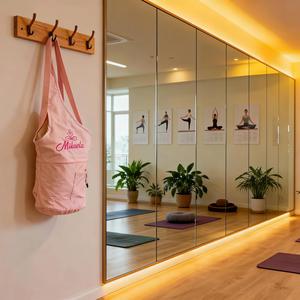 Tapis de yoga avec porte-bouteille, sac de sport personnalisé pour femmes, sac de sport imperméable grande capacité - Product Image 5