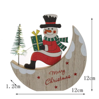 Décoration de fête de Noël pour la maison, renne lumineux à LED avec brosse à bouteille, décoration de table