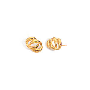 Pendientes de Moda con Cristales, Acero Inoxidable 316L, Baño de Oro PVD, Resistentes y Sostenibles - Product Image 1