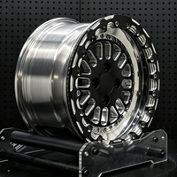 Jantes forgées tout-terrain personnalisées en argent à déport profond Beadlock 6x135 6x139.7 5x135 8x6.5 5x5 de 17, 18, 19, 20 pouces pour Wrangler Prado Raptor