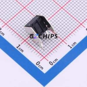 TC-6615-7.0-170 Tactile Switch Through hole,7.5x6.2mm Switch Single Pole Single Throw Round Button 1.7N Right Angle Insert - Product Image 2