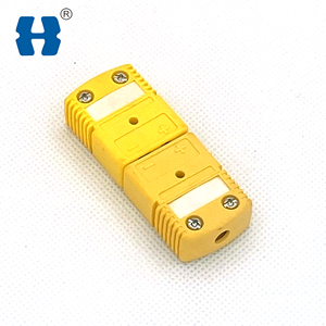 Brown/Yellow Color Standard Thermocouple Type <strong>K</strong> <strong>Connector</strong> Plug - Product Image 3