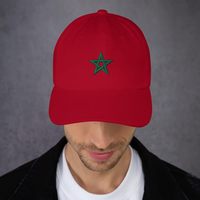 Casquette de baseball personnalisée à 6 panneaux avec drapeau du Maroc, respirante, broderie, unisexe, pour les sports de plein air, la plage, les voyages