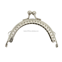 Stock d'approvisionnement 8.5cm 6 couleurs bonne qualité boule embrassé métal Sewiing sac à main cadre métal sac cadre