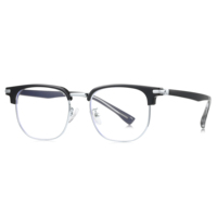 Gafas Metálicas Comerciales Delgadas de Media Montura, Montura de Gafas TR Metálicas Multicolor