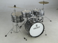 Kit complet 5 pièces pour débutant : Batterie junior 16 basses avec tabouret réglable, cymbales incluses – Niveau avancé