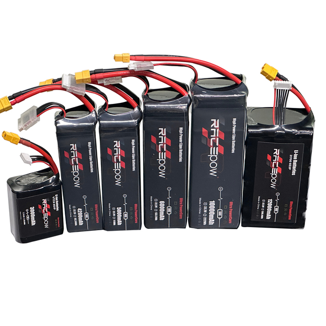 FPV 7' 10' 13' Drone Battery 8000mAh 9000mAh 10000mAh 6S 22.2V 22.8V 80C 90C 100C Lipo Battery with XT60 for FPV Drone Kamikaze