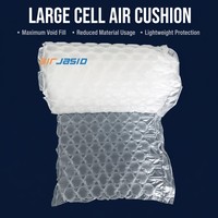 Film à bulles transparent blanc antichoc en HDPE/PE JSD, emballage en forme de gourde gonflable pour la protection des marchandises lors du transport