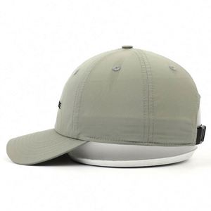Casquette de baseball personnalisée professionnelle à 6 panneaux non structurée, casquette à couronne basse à séchage rapide avec broderie, en polyester haute performance - Product Image 3