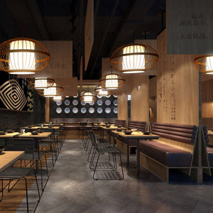 Lámpara colgante tejida de bambú, redonda, E27, LED de ahorro de energía, para casas de té, restaurantes, habitaciones privadas, casas de huéspedes - Product Image 2