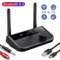 Adaptateur Dongle Audio Sans Fil 2 en 1 5.3 Récepteur Transmetteur Jack Aux 3.5mm RCA Stéréo pour TV Voiture PC Casque