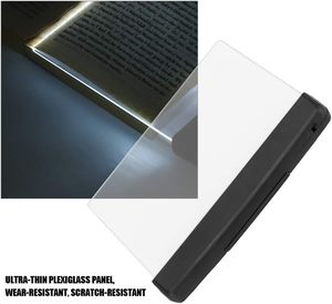 ไฟอ่านหนังสือแบบหนีบพกพาขนาดเล็ก LED USB สำหรับนักเรียน ไฟห้องนอนทันสมัย ปรับความสว่างได้ ชาร์จไฟได้ สีดำ ใช้กับแท็บเล็ตได้ - Product Image 3