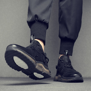 Zapatos de <span class=keywords><strong>hombre</strong></span> 2026: Nuevos zapatos casuales de cuero suave y versátiles para otoño, zapatos de moda, zapatos deportivos de cuero de moda que aumentan la altura - Product Image 4