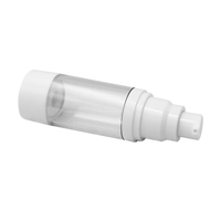 Flacon pompe sans air en plastique PP+AS 15/30/50ml pour sérum et crème visage, idéal pour l'emballage de sauces et d'essences